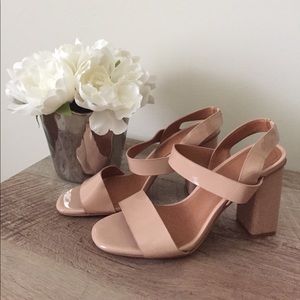 HnM beige block heel sandal